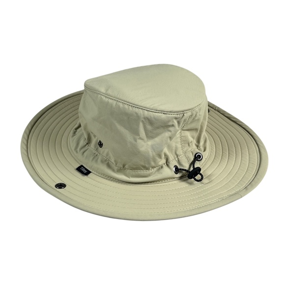 Tilley Trek Bungee Cord Drawstring Nylon Brim Hiking Sun Hat Mens S/M - Picture 1 of 8